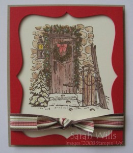 Kraft Home for Christmas Card