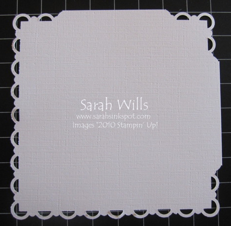 Using the Scallop Trim Border & Corner Punches to make Squares