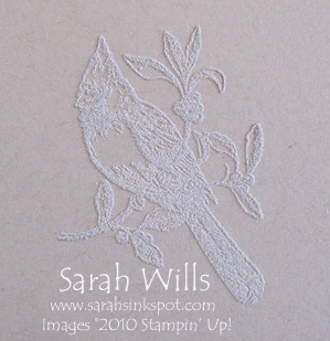 How to add Clear Embossing Powder to your Stamped Images – Sarahs