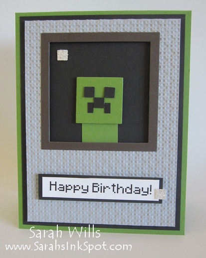 Minecraft Creeper Face Satin Gift Wrap