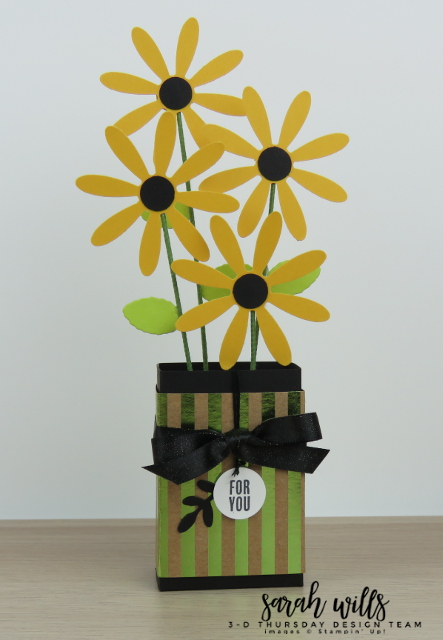 Stampin-Up-3D-Thursday-Ghirardelli-Chocolate-Flower-Vase-Daisy-Idea-Sarah-Wills-Main