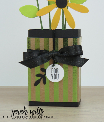 Stampin-Up-3D-Thursday-Ghirardelli-Chocolate-Flower-Vase-Daisy-Idea-Sarah-Wills-Pot