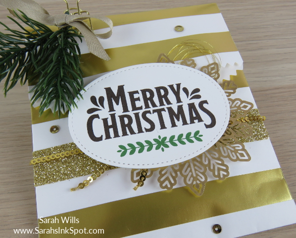 Stampin-Up-3D-Treat-Bag-Merry-Mistletoe-Sprigs-Gold-Snowflake-Idea-Sarah-Wills-Sarahsinkspot-Stampinup-TreatBagCloseUpA