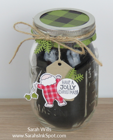 Stampin-Up-Inky-Friends-Gifts-Santas-Suite-Topper-Tag-Mason-Jar-Gloves-Idea-Sarah-Wills-Sarahsinkspot-Stampinup-Black-Jar