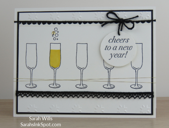 Stampin-Up-Inky-Friends-Blog-Hop-New-Year-Blends-Cheers-to-the-Year-Champagne-Glass-Bubbles-Idea-Sarah-Wills-Sarahsinkspot-Stampinup-Card