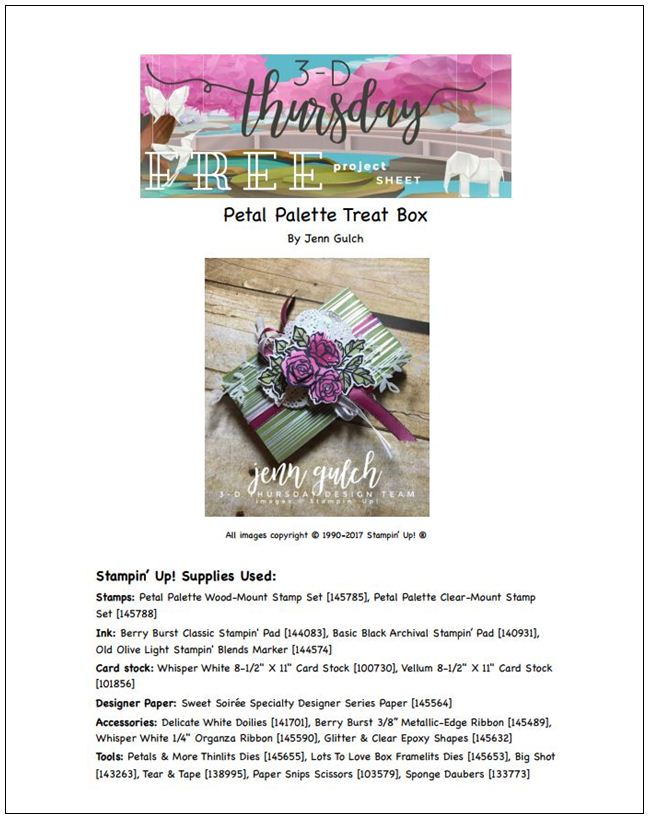 Stampin-Up-3D-Thursday-Occasions-2018-Petal-Palette-Sweet-Soiree-Lots-to-Love-Box-Idea-Sarah-Wills-Sarahsinkspot-Stampinup-Project-Sheet-Cover