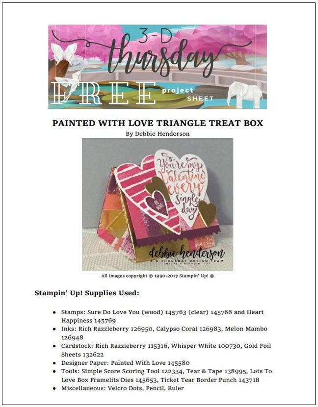 Stampin-Up-3D-Thursday-Painted-With-Love-Triangle-Treat-Box-Sure-Do-Love-You-Heart-Happiness-Lots-to-Love-Framelits-Idea-Sarah-Wills-Sarahsinkspot-Stampinup-Cover