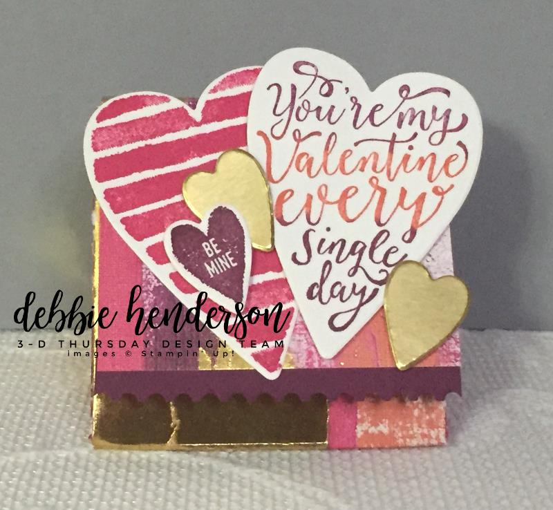 Stampin-Up-3D-Thursday-Painted-With-Love-Triangle-Treat-Box-Sure-Do-Love-You-Heart-Happiness-Lots-to-Love-Framelits-Idea-Sarah-Wills-Sarahsinkspot-Stampinup-Front