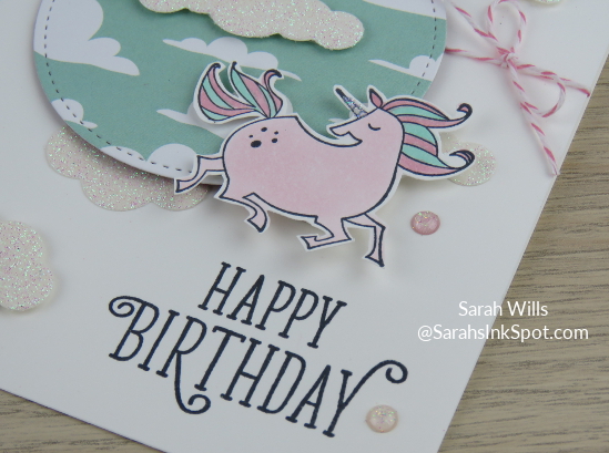 Stampin-Up-Magical-Day-Bundle-Mates-Unicorn-Myths-Magic-DSP-Glimmer-Clouds-Blends-Kids-Girl-Birthday-Card-Idea-Sarah-Wills-Sarahsinkspot-Stampinup-Flying-Uni