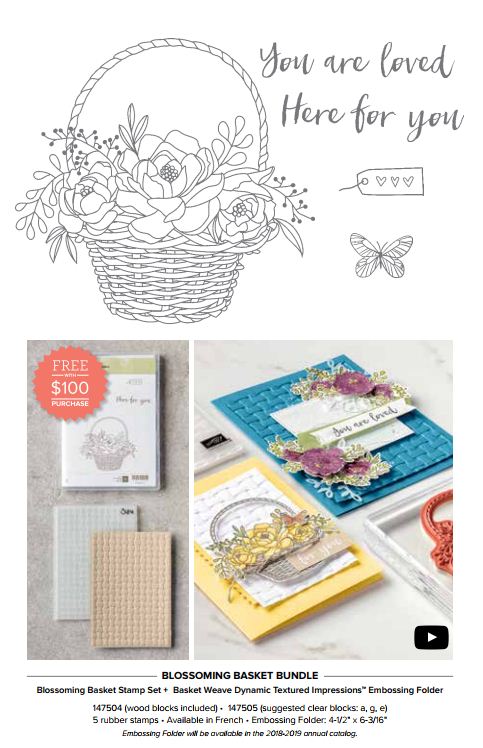 Stampin-Up-2018-Blossoming-Basket-Stamp-Set-Bundle-Basket-Weave-Dynamic-Embossing-Folder-Sarah-Wills-Sarahsinkspot-Stampinup-Saleabration-Catalog-Free-Second-Release-147504-147505