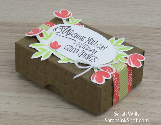 Stampin-Up-Inky-Friends-Blog-Hop-Occasions-Catalog-2018-Picnic-With-You-Basket-Builder-Dies-Weave-Embossing-Card-Idea-Sarah-Wills-Sarahsinkspot-Stampinup-Nugget-Box-Side