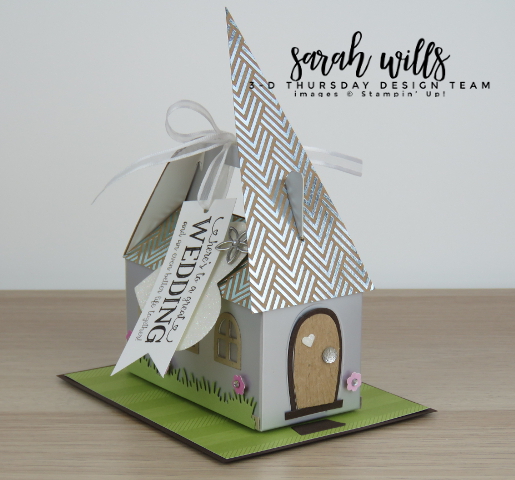 Stampin-Up-3D-Thursday-Blog-Hop-Occasions-2018-Silver-Mini-Gable-Box-Boxes-Home-Sweet-Home-Better-Together-Church-Wedding-Gift-Card-Idea-Sarah-Wills-Sarahsinkspot-Stampinup-Front