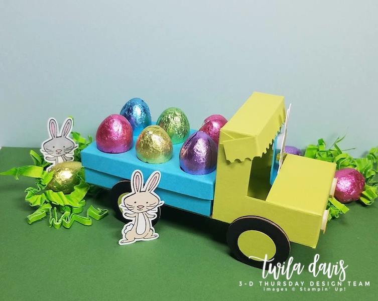 Stampin-Up-3D-Thursday-We-Must-Celebrate-Easter-Bunny-Rabbit-Egg-Truck-Idea-Sarah-Wills-Sarahsinkspot-Stampinup-Side