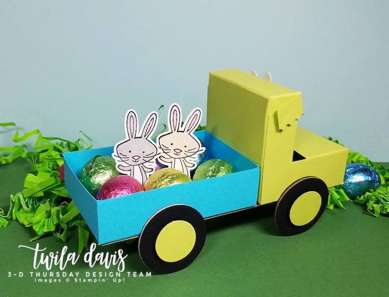 Stampin-Up-3D-Thursday-We-Must-Celebrate-Easter-Bunny-Rabbit-Egg-Truck-Idea-Sarah-Wills-Sarahsinkspot-Stampinup-Truck=