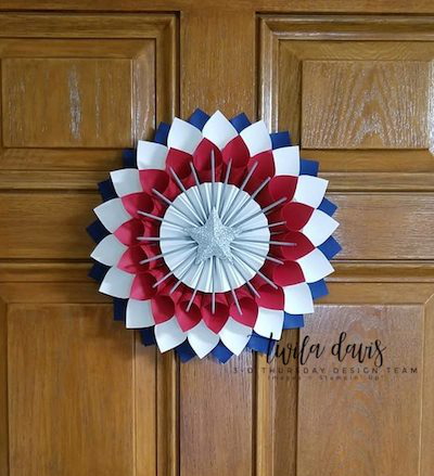 Stampin-Up-3D-Thursday-Patriotic-Paper-Cone-Wreath-July-4th-Memorial-Day-Flag-Red-White-Blue-Home-Decor-Door-Idea-Sarah-Wills-Sarahsinkspot-Stampinup-Main