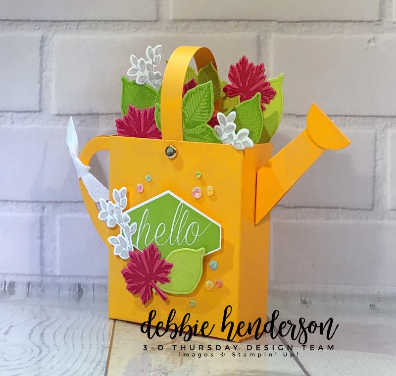 Download 3 D Thursday Is Here With A Bright And Beautiful Watering Can Sarahs Ink Spot