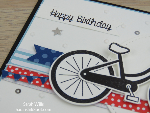 Stampin-Up-Bike-Ride-Build-a-Bike-Framelits-Dies-Patriotic-July-4th-Sequins-Card-Idea-Sarah-Wills-Sarahsinkspot-Stampinup-Wheel-2