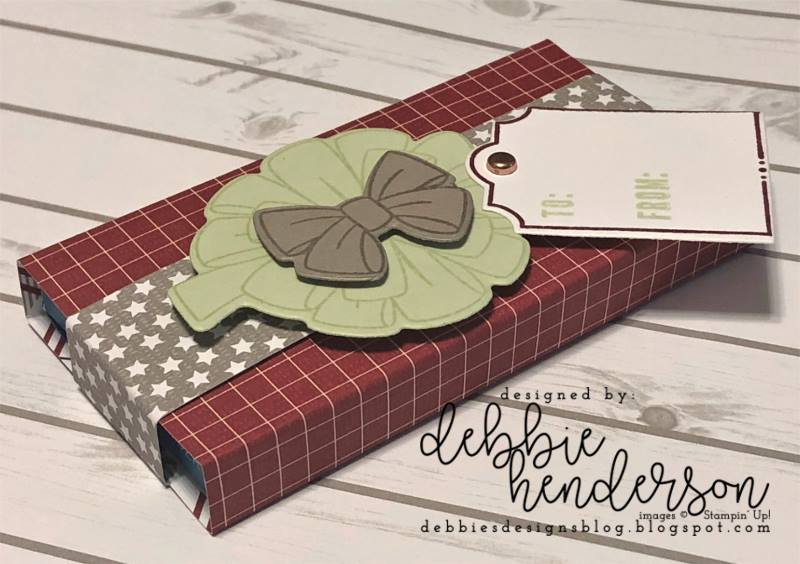 Stampin-Up-3D-Thursday-All-The-Presents-Bring-On-The-Presents-Festive-Farmhouse-DSP-Gift-Package-Gum-Holder-Teacher-Treat-Idea-Sarah-Wills-Sarahsinkspot-Stampinup-Side