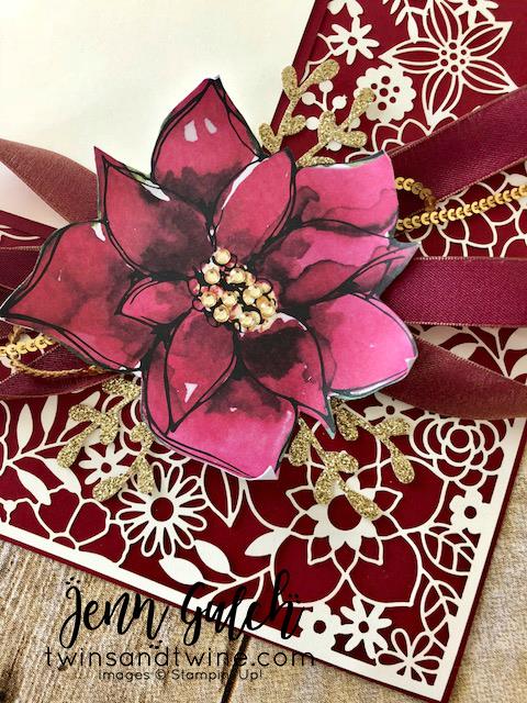 Stampin-Up-3D-Thursday-Home-Decor-Photo-Frame-Scrapbook-Page-Idea-Delightfully-Detailed-Laser-Cut-Timeless-Tidings-Project-Kit-Sarah-Wills-Sarahsinkspot-Stampinup-Ribbons