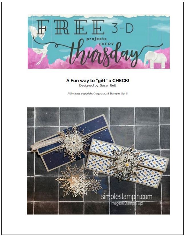 Stampin-Up-3D-Thursday-Christmas-Holiday-Check-Holder-Snowflake-Thinlits-Gift-Card-DSP-Idea-Sarah-Wills-Sarahsinkspot-Stampinup-Cover