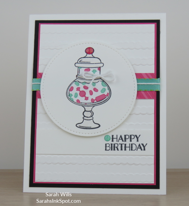 Stampin-Up-2019-Occasions-Catalog-Sweetest-Thing-Jar-of-Sweets-How-Sweet-Birthday-Card-Idea-Sarah-Wills-Sarahsinkspot-Stampinup-END