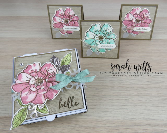 Stampin-Up-3D-Thursday-To-A-Wild-Rose-Pinewood-Pizza-Box-Note-Mini-Card-Idea-Sarah-Wills-Sarahsinkspot-Stampinup-1