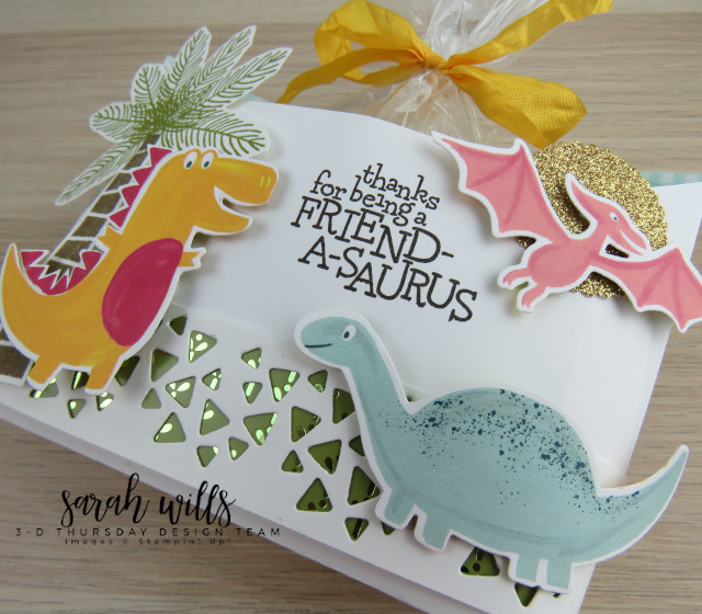 Stampin-Up-3D-Thursday-Envelope-Treat-Bag-Holder-Cookie-Dino-Days-DinoRoar-Kids-Favor-Idea-Sarah-Wills-Sarahsinkspot-Stampinup-GlitteredGreenStrip