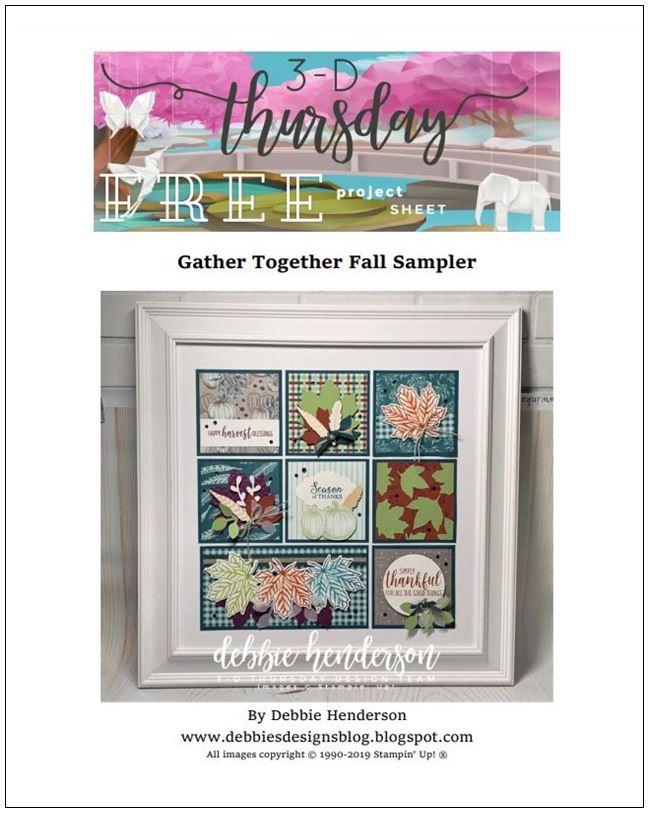 Stampin-Up-3D-Thursday-Gather-Together-Fall-Autumn-Sampler-Home-Decor-Country-Art-Idea-Sarah-Wills-Sarahsinkspot-Stampinup-Cover