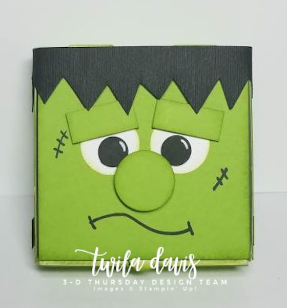 3 D Thursday Is Here With The Most Adorable Frankenstein Mini Pizza Box Sarahs Ink Spot