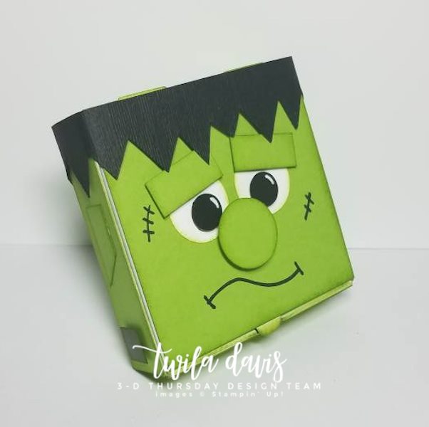 3 D Thursday Is Here With The Most Adorable Frankenstein Mini Pizza Box Sarahs Ink Spot