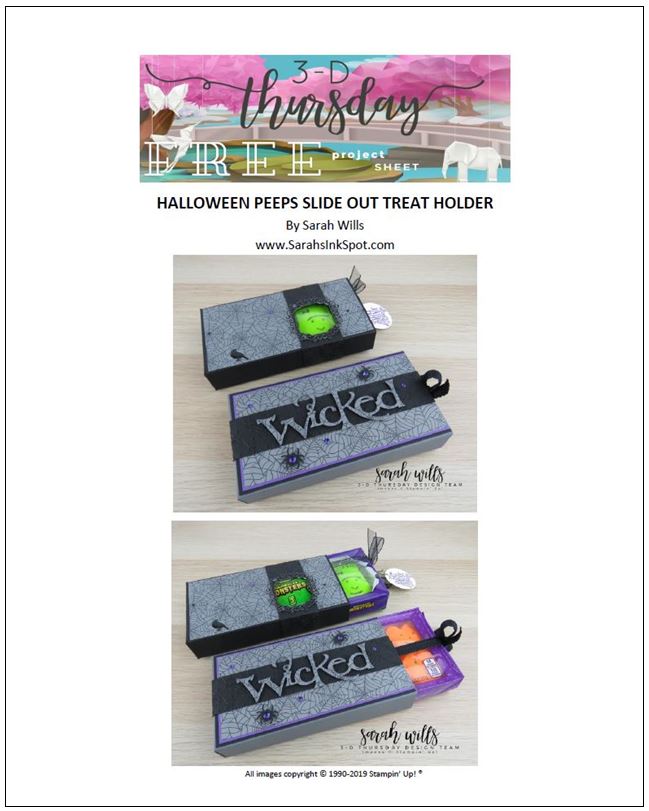 Stampin-Up-3D-Thursday-Halloween-Treat-Pull-Slide-Out-Box-Peeps-Spooktacular-Bash-Wicked-Ornate-Frames-Sarah-Wills-Stampinup-Cover