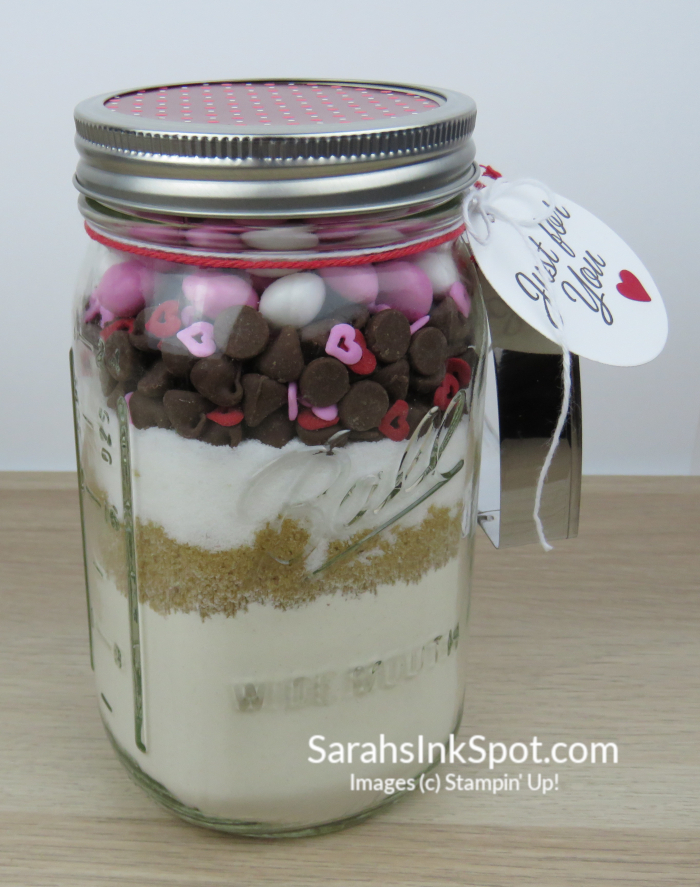 Valentine's Day cookie mix in a jar, a perfect match for your