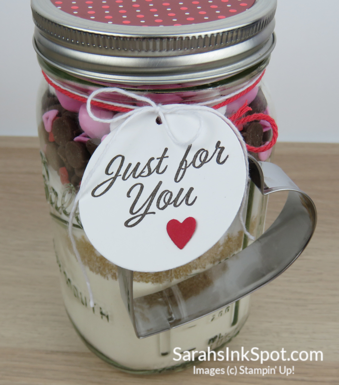 Valentine's Day cookie mix in a jar, a perfect match for your