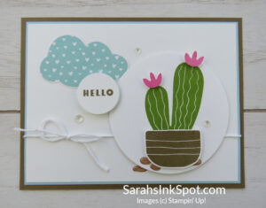 Stampin' Up! Cactus Cuties Hello Card
