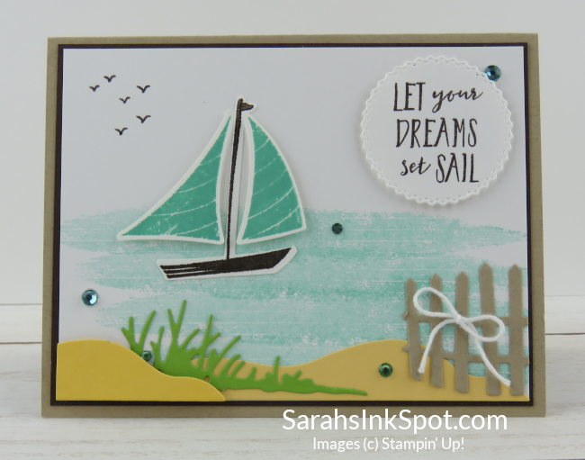 Stampin' Up! Lets Set Sail Sailboat Card