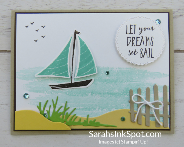 Stampin' Up! Lets Set Sail Sailboat Card