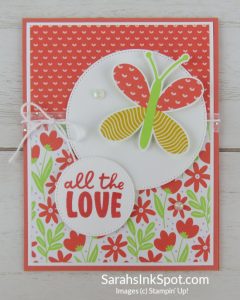Stampin' Up! Butterfly Kisses Thank You Card