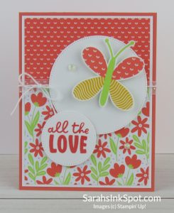 Stampin' Up! Butterfly Kisses Thank You Card
