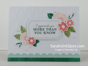 Stampin' Up! Nourish Flourish Card Kit Thanks Thank You