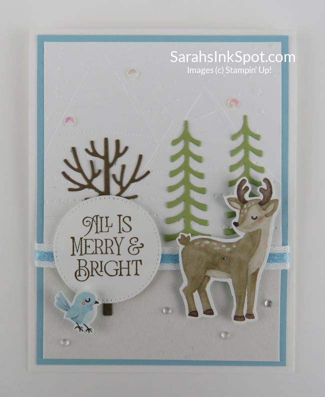 Stampin' Up! Deer Scene Holiday Christmas Card