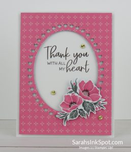 Stampin' Up! Framed Fitting Florets Thank You Card