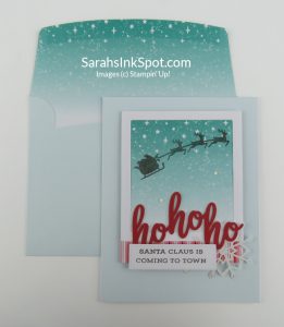 Stampin' Up! Paper Pumpkin Ho Ho Ho Santa Christmas Holiday Card