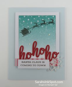 Stampin' Up! Paper Pumpkin Ho Ho Ho Santa Christmas Holiday Card