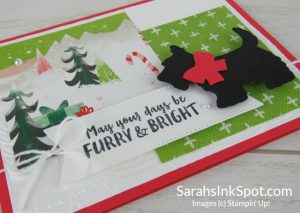 Stampin' Up! Christmas Scottie Dog Punch Holiday Card