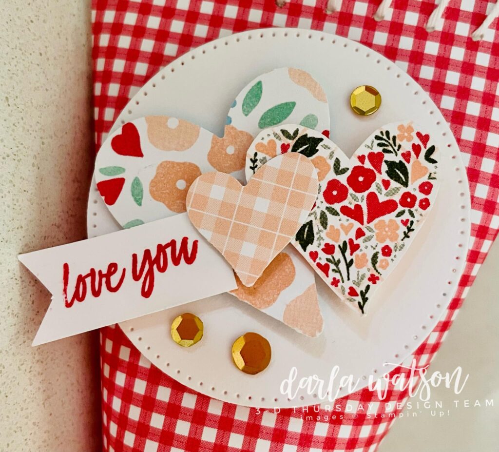 Stampin' Up! Valentine's Day Sour Cream Treat Container Tube