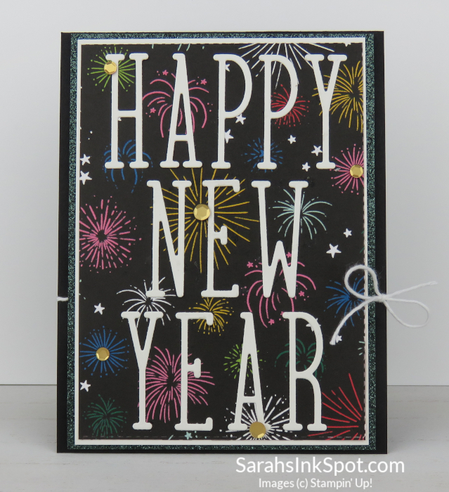 Stampin' Up! Alphabet a la Mode Happy New Year Card