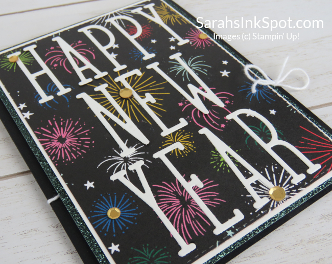 Stampin' Up! Alphabet a la Mode Happy New Year Card