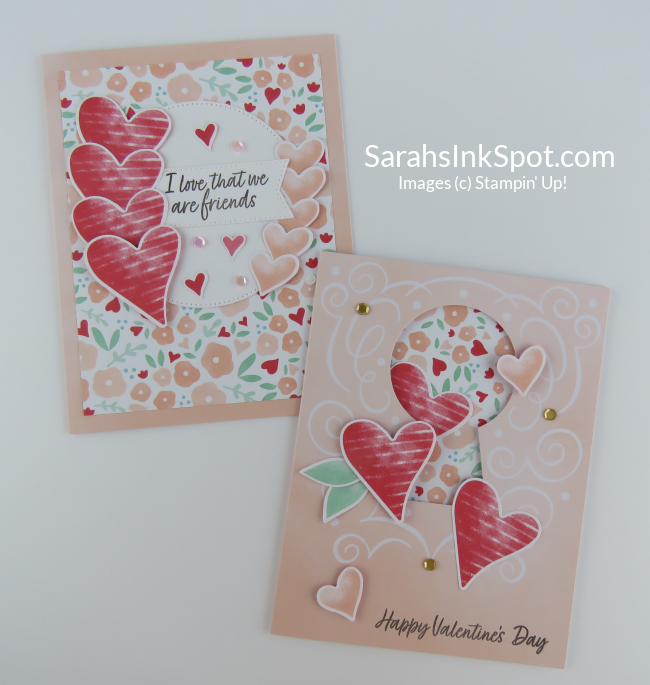 Stampin' Up! Paper Pumpkin Alternative Heart Boxes Add On Kit Valentines Day Card