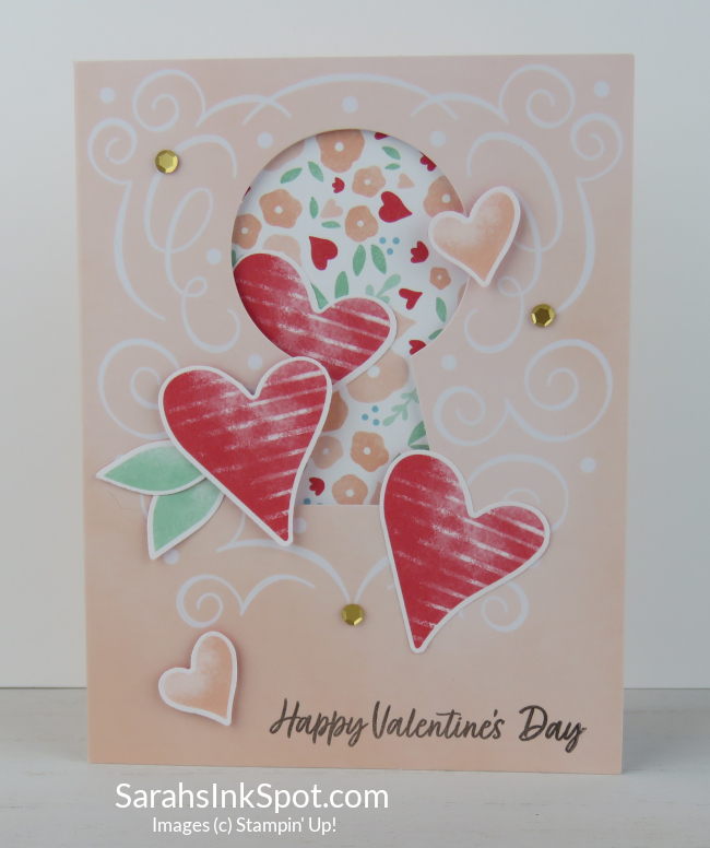 Stampin' Up! Paper Pumpkin Alternative Heart Boxes Add On Kit Valentines Day Card