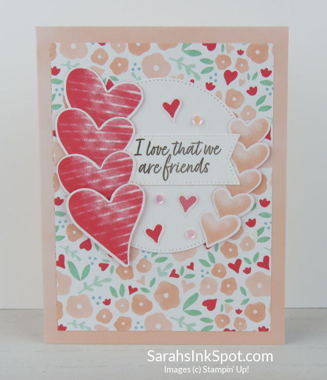 Stampin' Up! Paper Pumpkin Alternative Heart Boxes Add On Kit Valentines Day Card